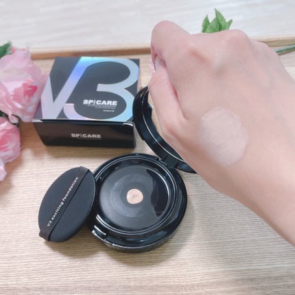 V3 エキサイティングファンデーション/SPICARE/クッションファンデーションを使ったクチコミ(3枚目)