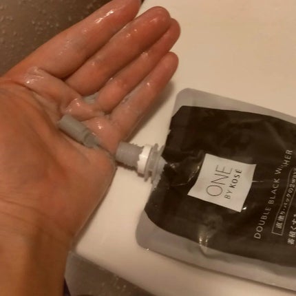 ダブル ブラック ウォッシャー/ONE BY KOSE/その他洗顔料を使ったクチコミ(2枚目)