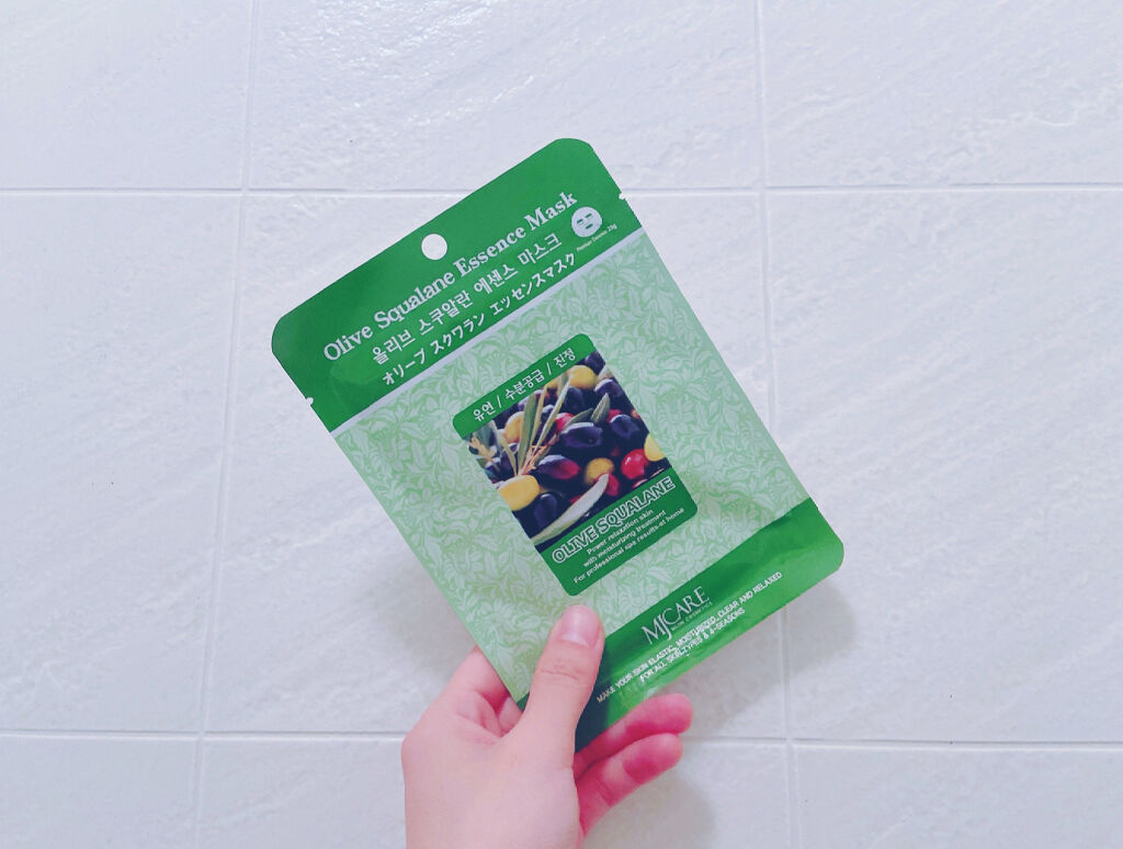 オリーブスクワランエッセンスマスク/MJ-Care/シートマスク・パックを使ったクチコミ（1枚目）