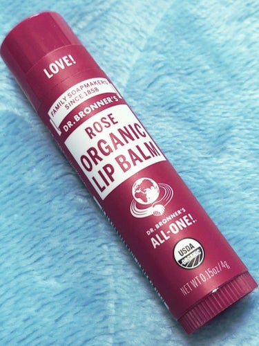 ドクターブロナー マジック オーガニックリップバームのクチコミ「🌹 DR.BRONNER'S⁡ 🌹
ドクターブロナー 
オーガニック リップバーム
内容量：4.....」（2枚目）