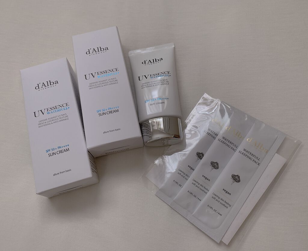 ダルバ ウォータフル エッセンス サンクリーム/ダルバ/日焼け止めクリームを使ったクチコミ（1枚目）