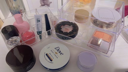 3段式クリアーケース/DAISO/その他化粧小物を使ったクチコミ(5枚目)