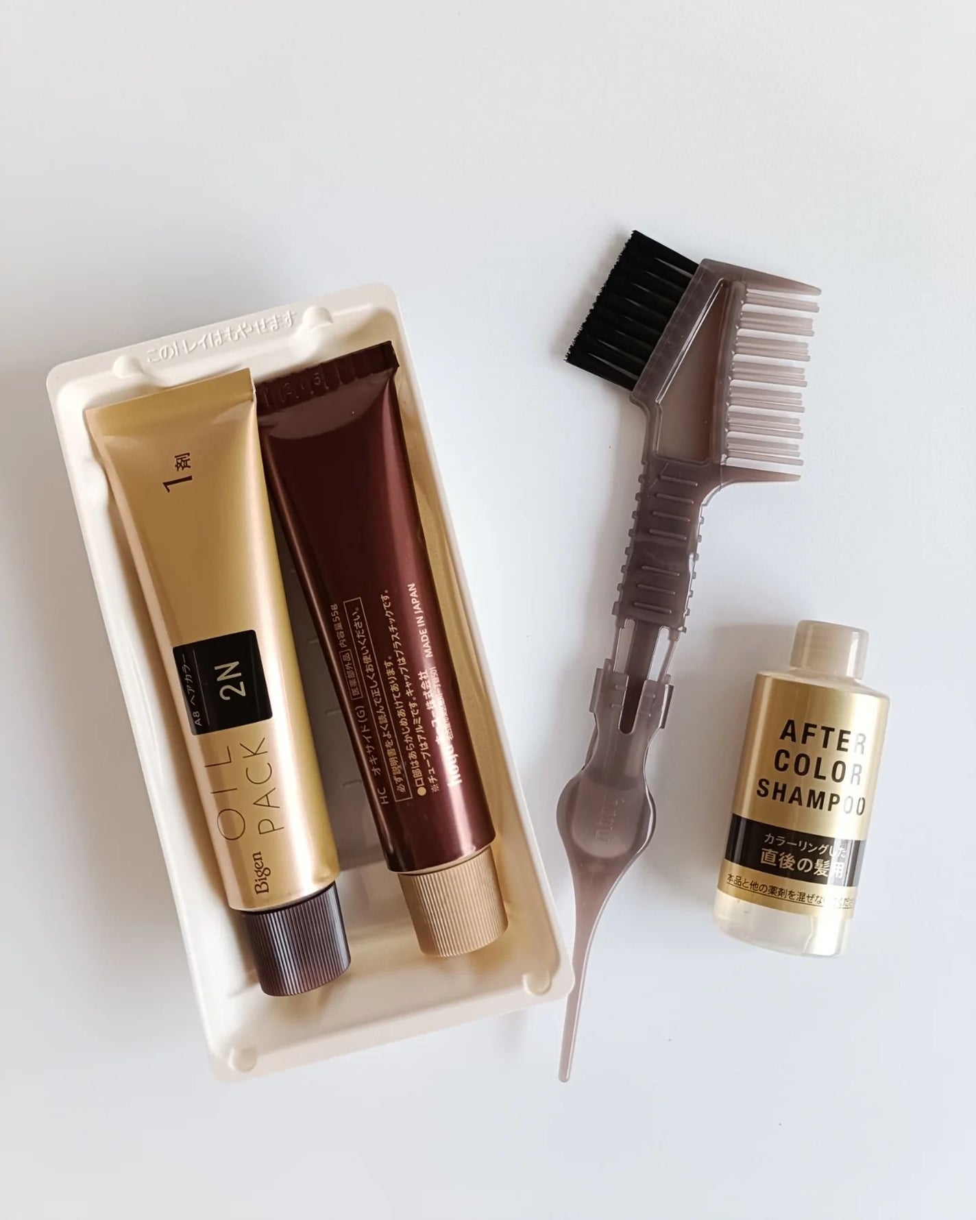 オイルパックカラー/ビゲン/ヘアカラーを使ったクチコミ(2枚目)
