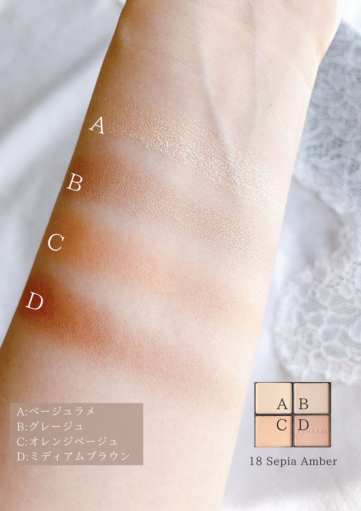 アイカラーレーション/LUNASOL/アイシャドウパレットを使ったクチコミ（3枚目）