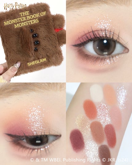 SHEGLAM公式アカウント on LIPS 「指を噛まれないように気をつけて⚠️きらめき×ツヤ感メイクが簡単..」(2枚目)