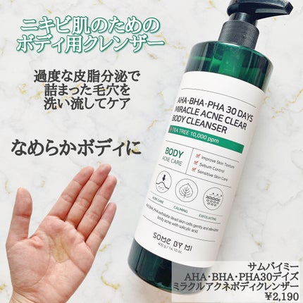 AHA·BHA·PHA 30デイズミラクルアクネボディクレンザー/SOME BY MI/ボディソープを使ったクチコミ(3枚目)