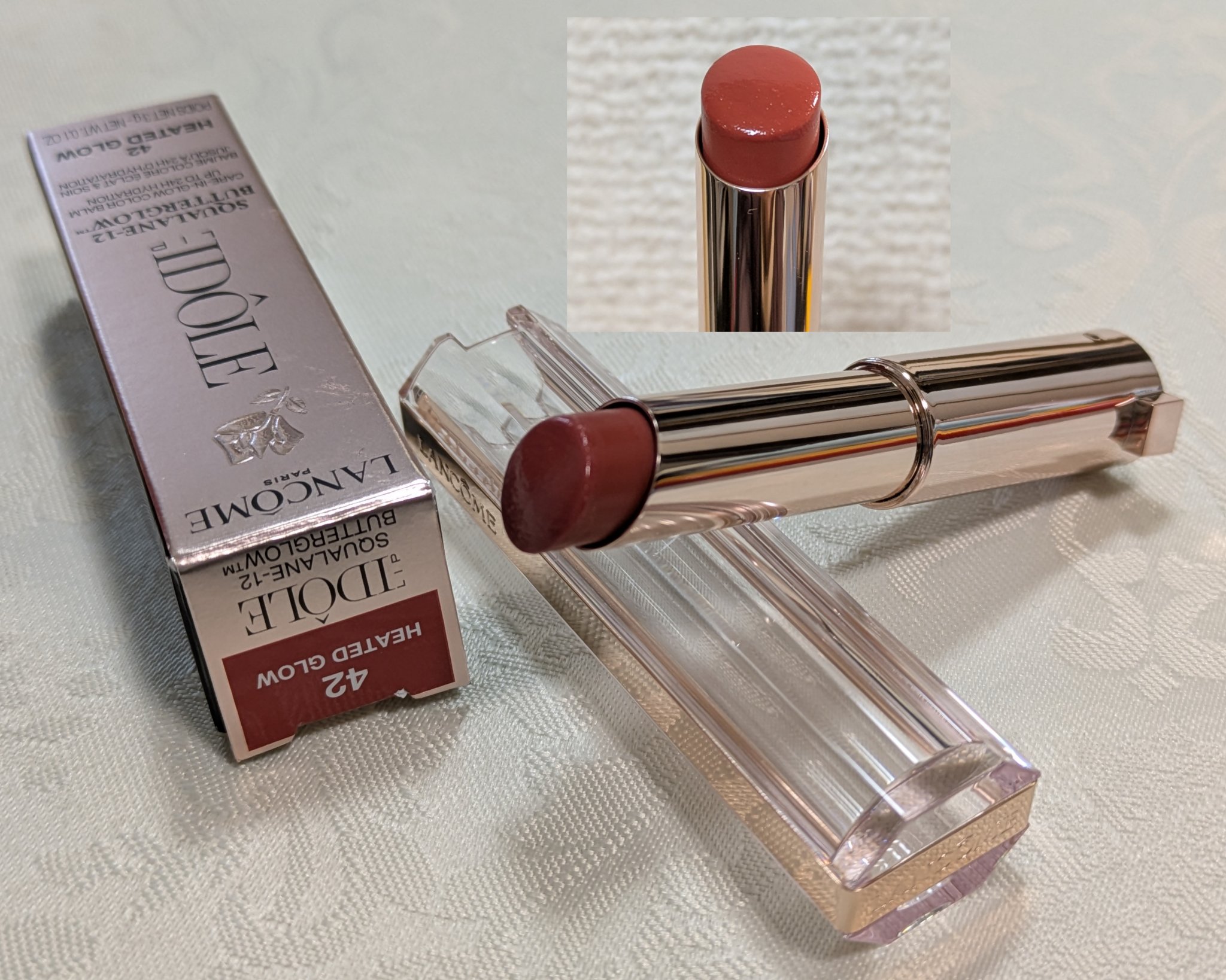 イドル リップ バターグロウ 42 ヒーテッド グロウ/LANCOME/口紅を使ったクチコミ（2枚目）