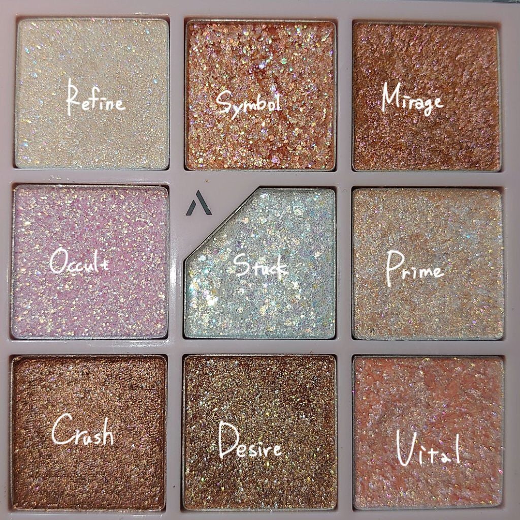 グリッターペディアアイパレット/unleashia/アイシャドウパレットを使ったクチコミ(2枚目)