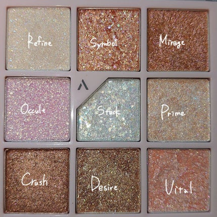 グリッターペディアアイパレット/unleashia/アイシャドウパレットを使ったクチコミ(2枚目)