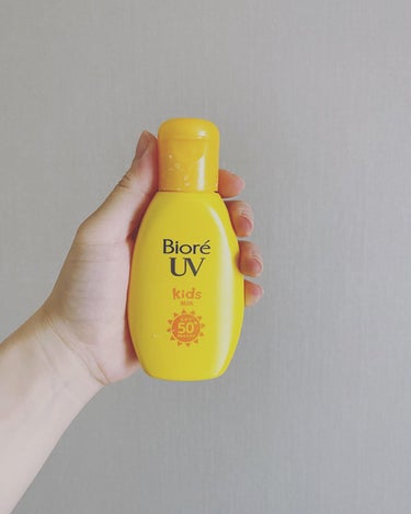 ビオレ ビオレUV のびのびキッズミルク SPF50+のクチコミ「⋆⸜ ⚘ ⸝⋆
#biore 
#uvcut

この夏ボディ用に使っていた #日焼け止め ☀️.....」（1枚目）