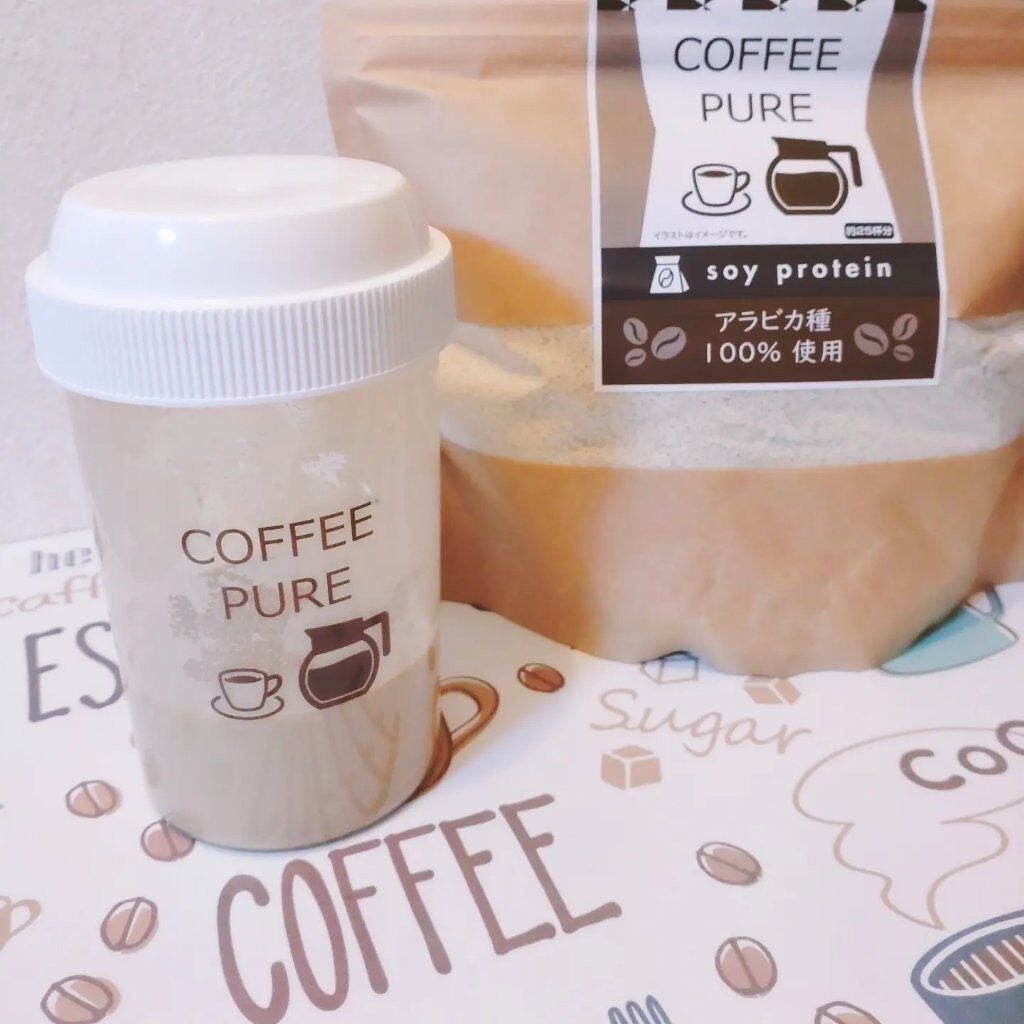 COFFEE PURE(ソイプロテイン)/ピュアパートナー/ソイプロテインを使ったクチコミ(1枚目)
