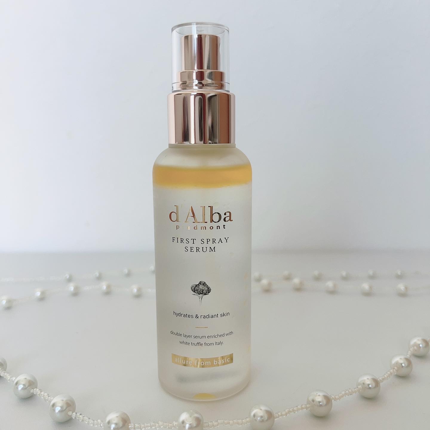 ダルバ ホワイトトリュフファーストスプレーセラム/ダルバ/ミスト状化粧水を使ったクチコミ（1枚目）