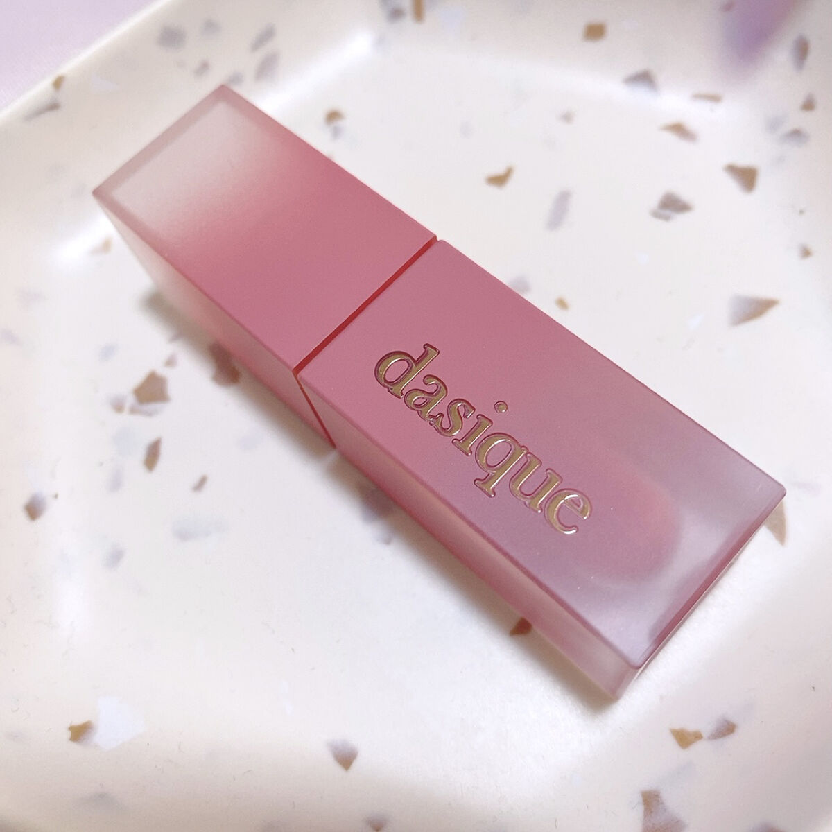 クリームドゥローズティント/dasique/リップティントを使ったクチコミ（2枚目）