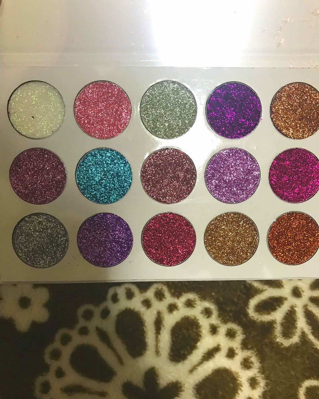Unicorn Glitter Eyeshadow Palette/Glamierre/アイシャドウパレットを使ったクチコミ(3枚目)