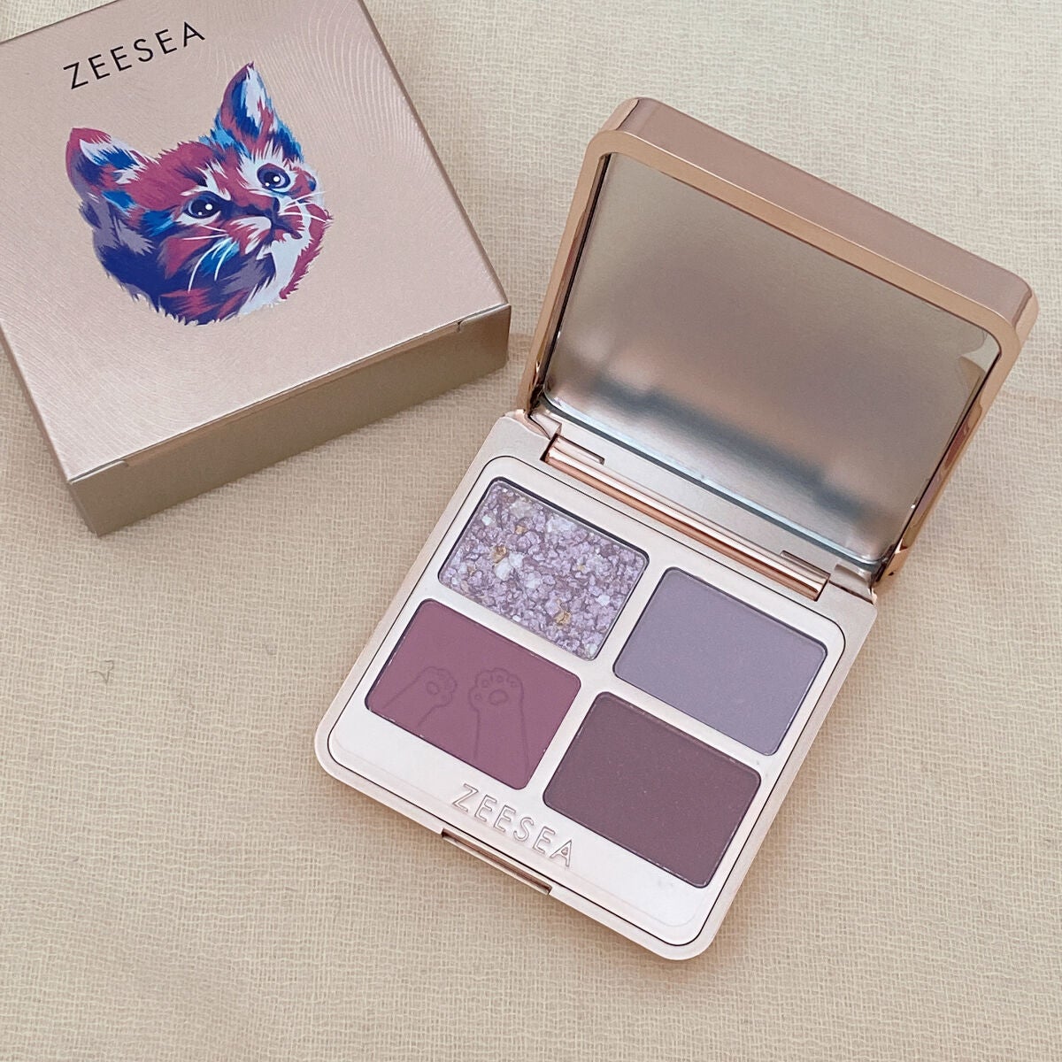 アニマルアイシャドウ(4シェード)/ZEESEA/アイシャドウパレットを使ったクチコミ(1枚目)