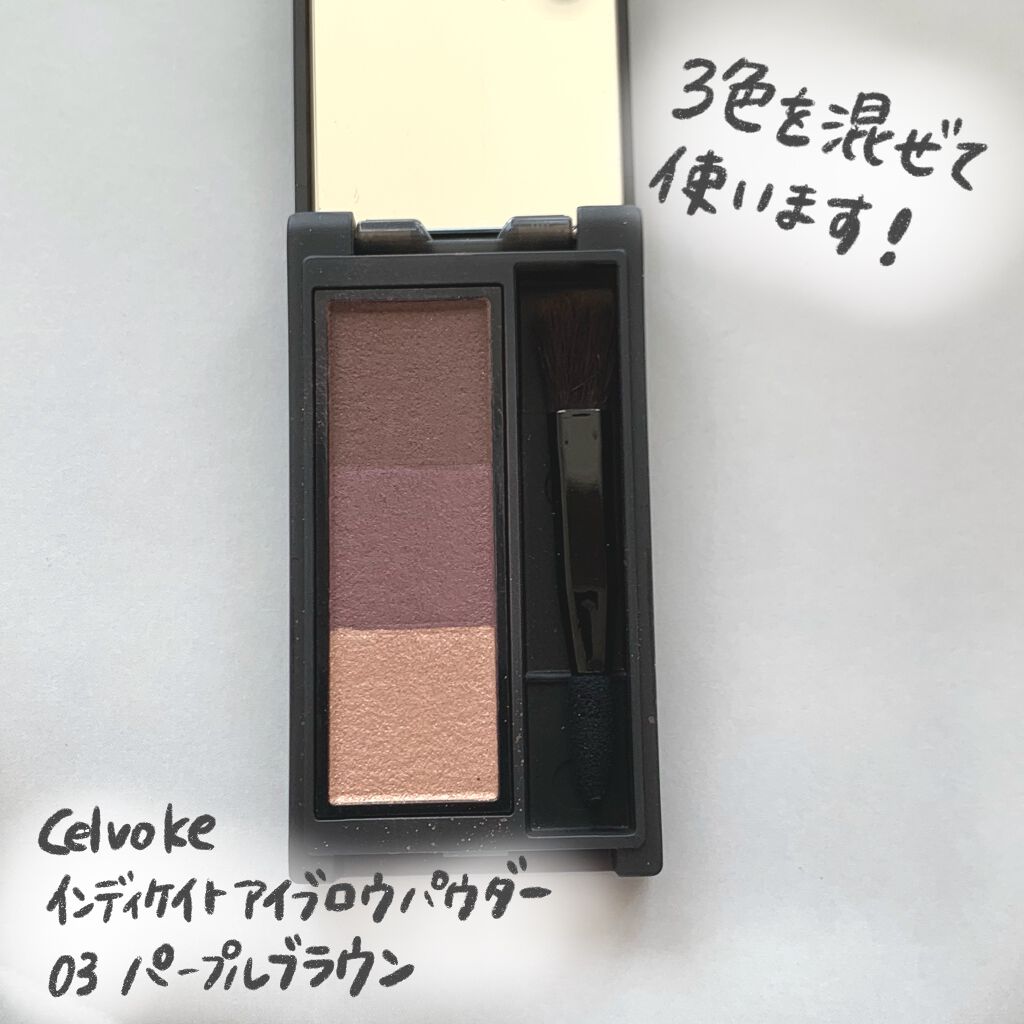 セルヴォーク インディケイトアイブロウパウダー/Celvoke/パウダーアイブロウを使ったクチコミ(3枚目)