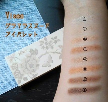 グラマラスヌード アイパレット (クリスマスコフレ 2017)/Visée/メイクアップキットを使ったクチコミ(1枚目)