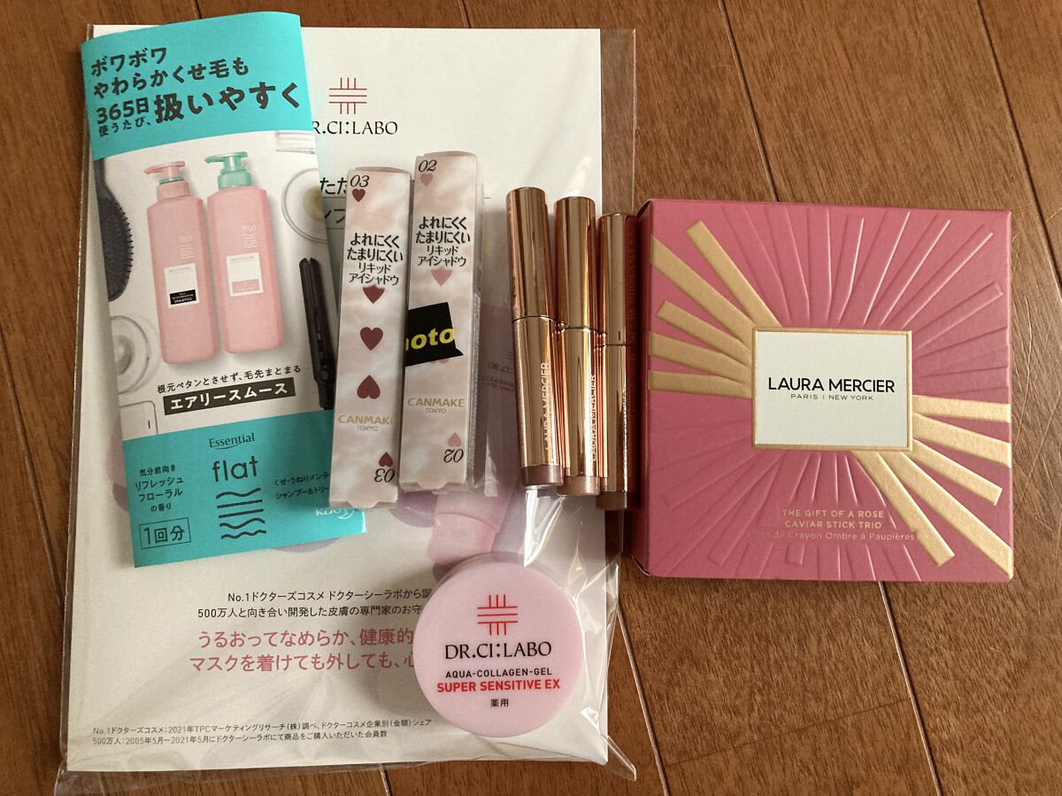 ザ ギフト オブ ア ローズ キャビアスティック トリオ/ローラ メルシエ/メイクアップキットを使ったクチコミ（1枚目）