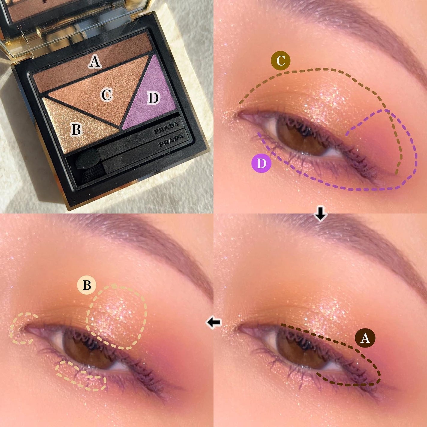 Eina on LIPS 「.#えいな毎日メイク.プラダ使ってみました💜今日は仕事だったの..」(5枚目)