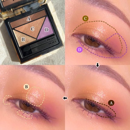 Eina on LIPS 「.#えいな毎日メイク.プラダ使ってみました💜今日は仕事だったの..」(5枚目)