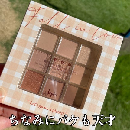 KEYBO FALL IN LOVE SHADOW PALETTE/keybo/アイシャドウパレットを使ったクチコミ(4枚目)