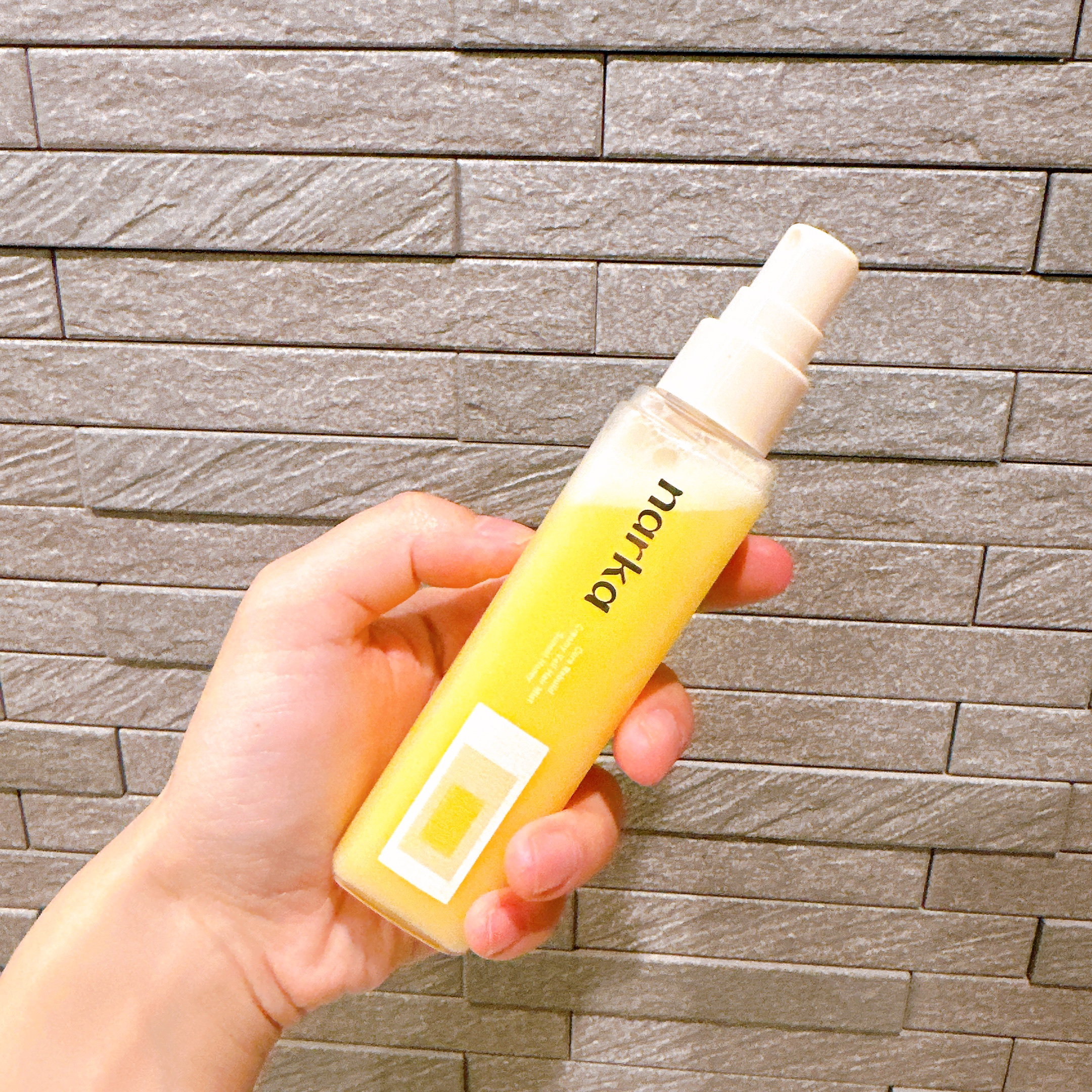 クリーミーベールヘアミスト サンセットハニー/narka/ヘアミストを使ったクチコミ（3枚目）