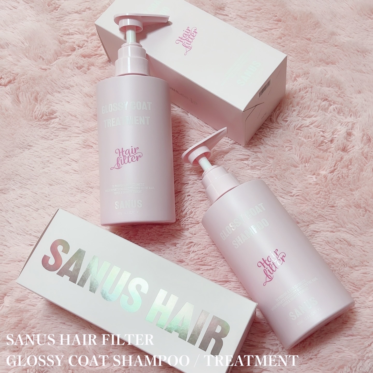 GLOSSY COAT SHAMPOO / TREATMENT/SANUS HAIR FILTER/市販シャンプーを使ったクチコミ（1枚目）