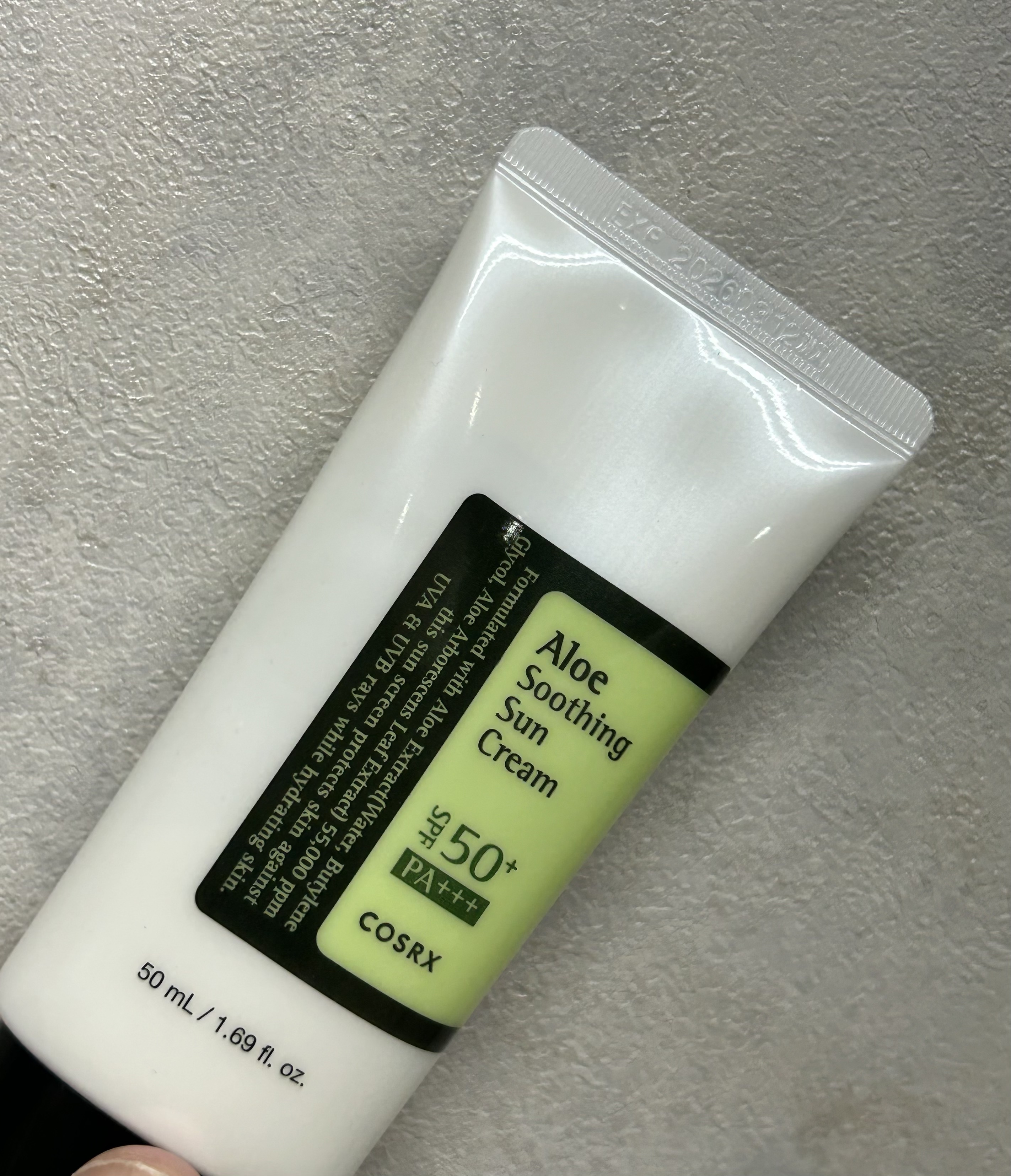 アロエスージングUVクリーム　SPF50+ PA+++/COSRX/日焼け止めクリームを使ったクチコミ（1枚目）