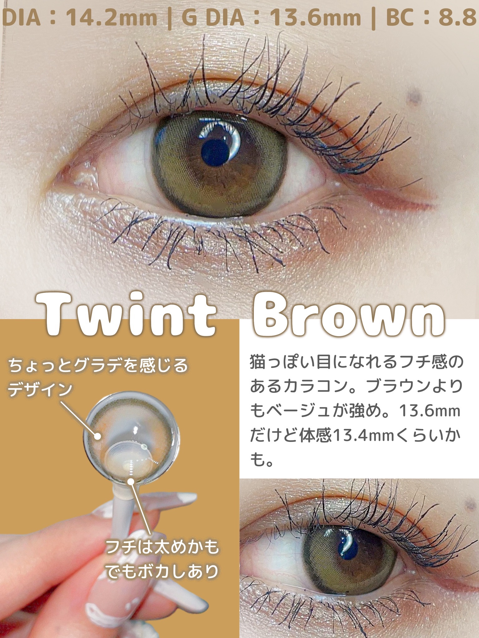 TeAmo 1month/TeAmo/１ヶ月（１MONTH）カラコンを使ったクチコミ（2枚目）