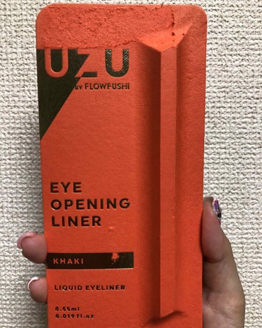 EYE OPENING LINER/UZU BY FLOWFUSHI/リキッドアイライナーを使ったクチコミ（1枚目）