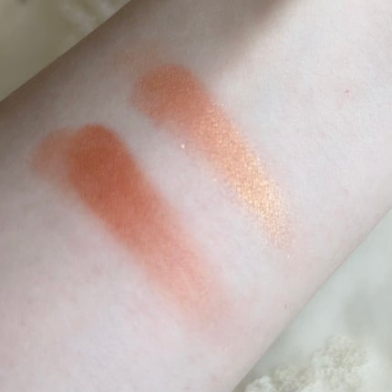 ツイン カラー アイシャドウ 42 オレンジ系/ちふれ/アイシャドウパレットを使ったクチコミ(3枚目)