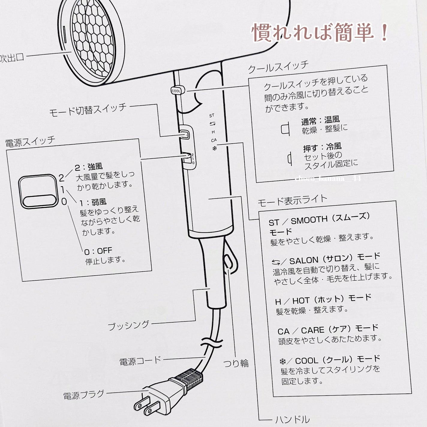 プリヴィレージュ モッズ・ヘアドライヤー スムーズEX(MHD-1263)/mod's hair/ドライヤーを使ったクチコミ(7枚目)