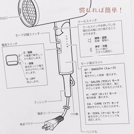 プリヴィレージュ モッズ・ヘアドライヤー スムーズEX(MHD-1263)/mod's hair/ドライヤーを使ったクチコミ(7枚目)