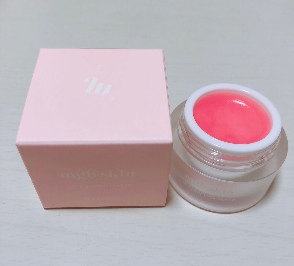 リップ スリーピング マスク/mgb skin/リップマスクを使ったクチコミ(2枚目)