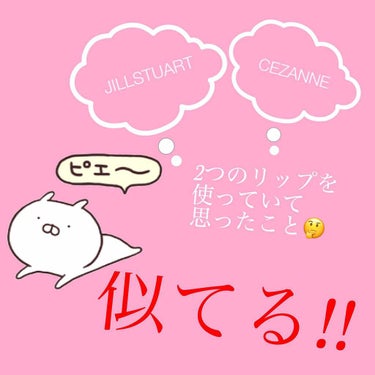 ラスティンググロスリップ/CEZANNE/口紅を使ったクチコミ（1枚目）