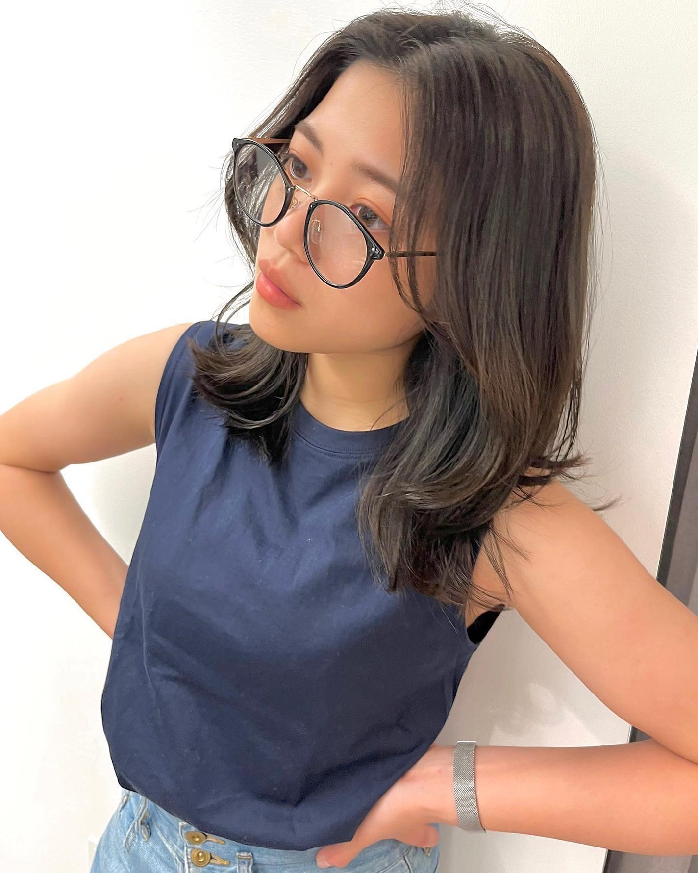 HARUNA on LIPS 「ミディアムたっぷりレイヤー✨...肌馴染みの良いカラー✨☀️...」(4枚目)