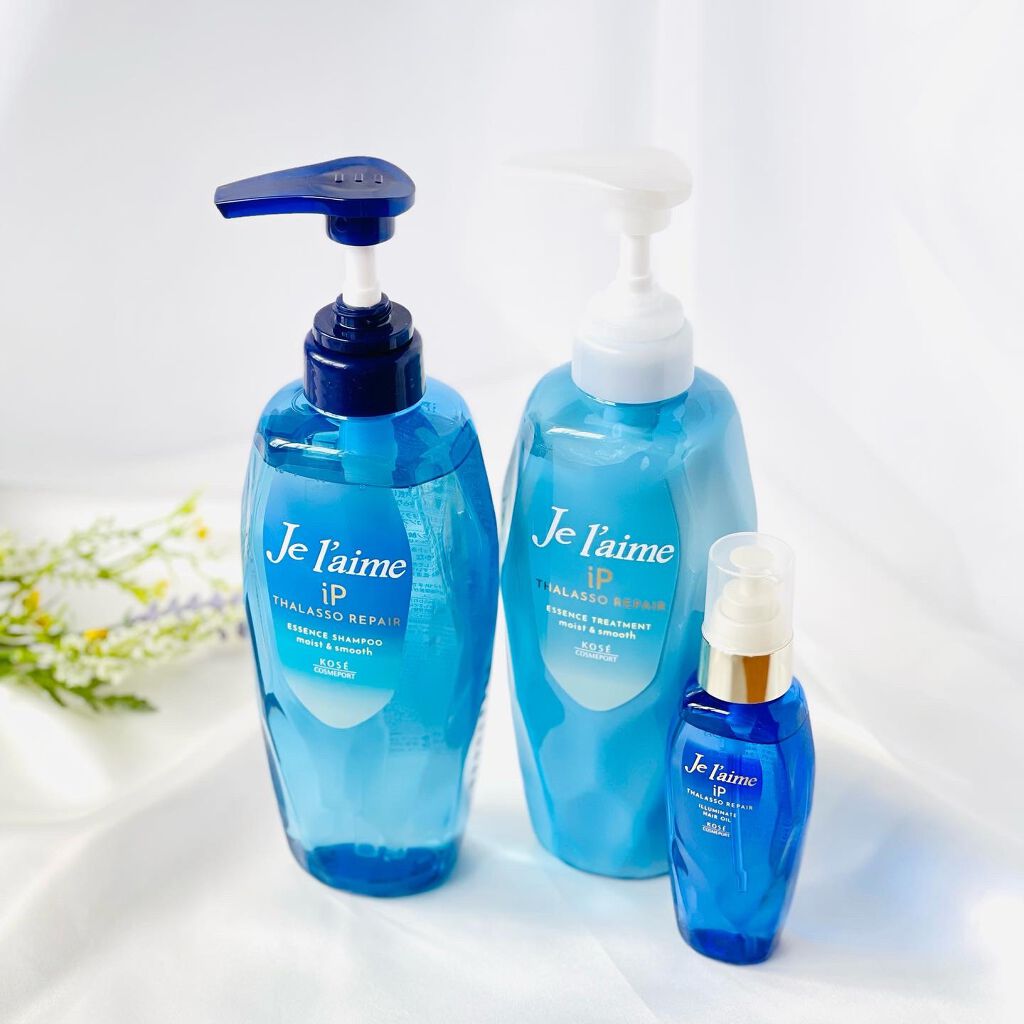 iP タラソリペア 補修美容液 シャンプー/トリートメント (モイスト＆スムース)/Je l'aime/市販シャンプーを使ったクチコミ（1枚目）