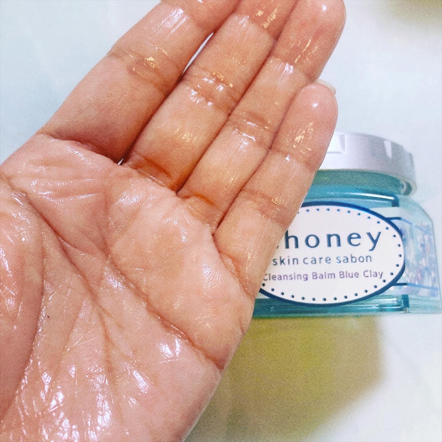 アンドハニー サボン クレンジングバーム ブルークレイ/&honey/クレンジングバームを使ったクチコミ(4枚目)
