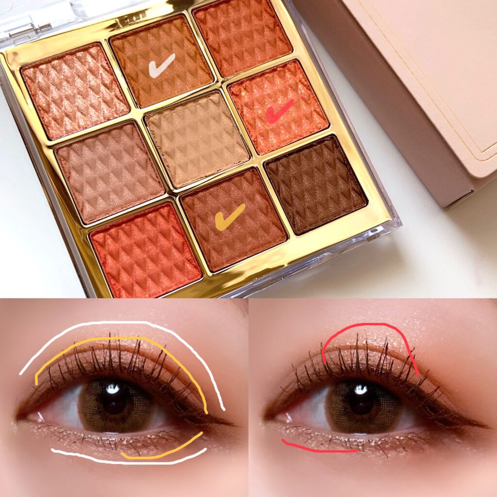 ソフトクレイビームアイシャドウパレット/AMIOK/ジェル・クリームアイシャドウを使ったクチコミ（3枚目）