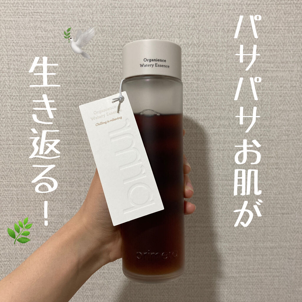 primera オーガニアンス ウォータリー エッセンス

●香り/テクスチャー
無臭(成分の匂い) さっぱりしている

●よい
コットンで叩くだけで肌がピチピチじゅわじゅわする。ベタベタしない。
肌がクールダウンしてしっかり保湿。
肌が癒