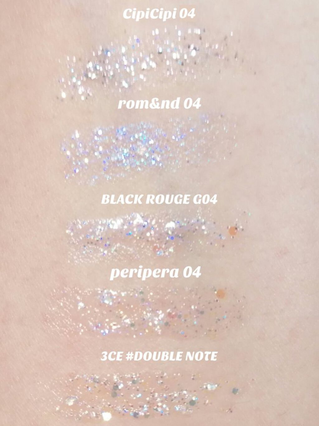 3CE アイスイッチ/3CE/グリッターを使ったクチコミ（3枚目）