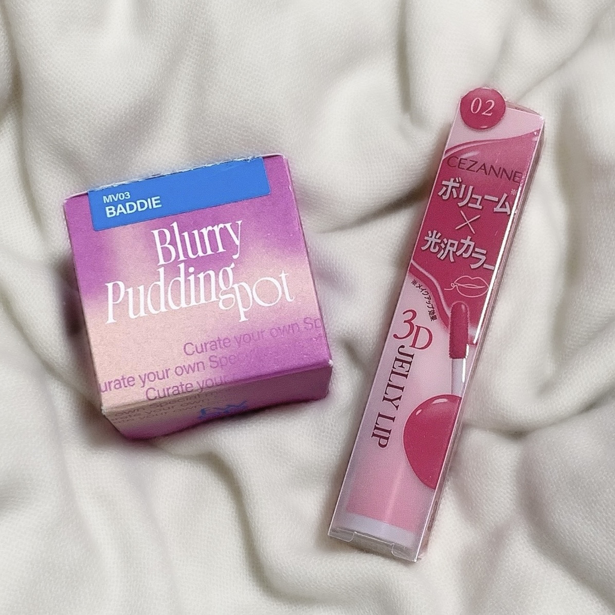 リップアンドチーク ブラーリープリンポット/fwee/口紅を使ったクチコミ（1枚目）