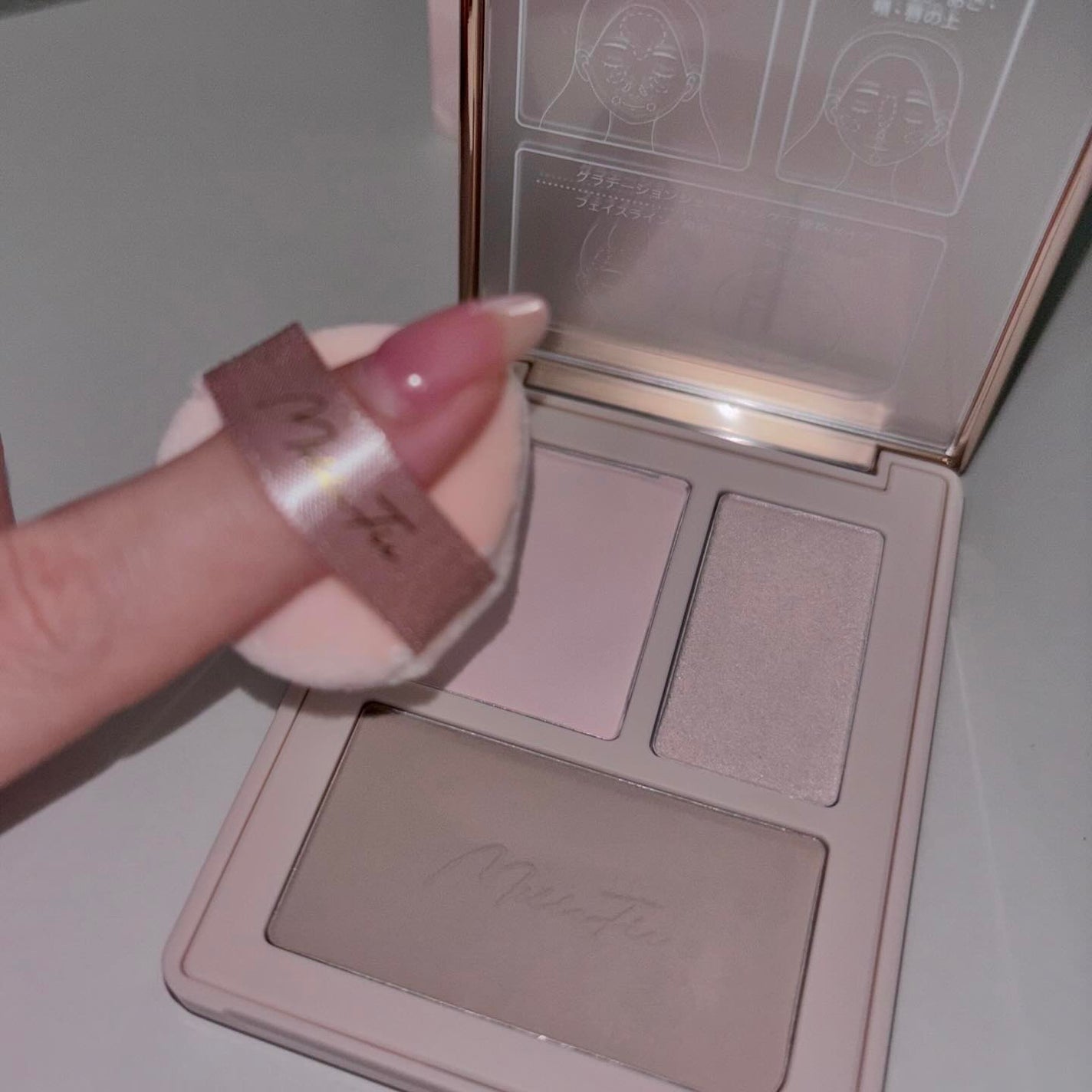 チート顔コントゥアパレット/MilleFée/パウダーハイライトを使ったクチコミ(7枚目)