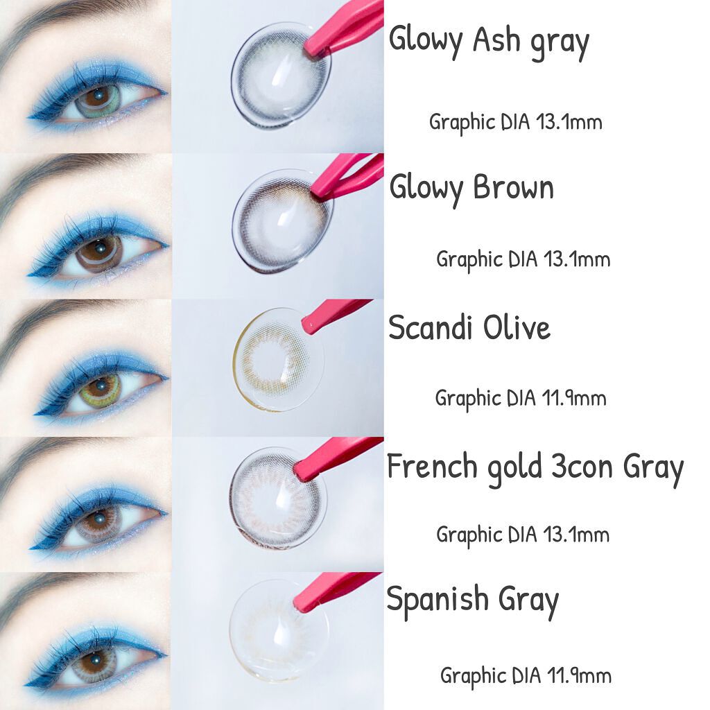 フレンチゴールド3コン/OLENS/カラーコンタクトレンズを使ったクチコミ（1枚目）