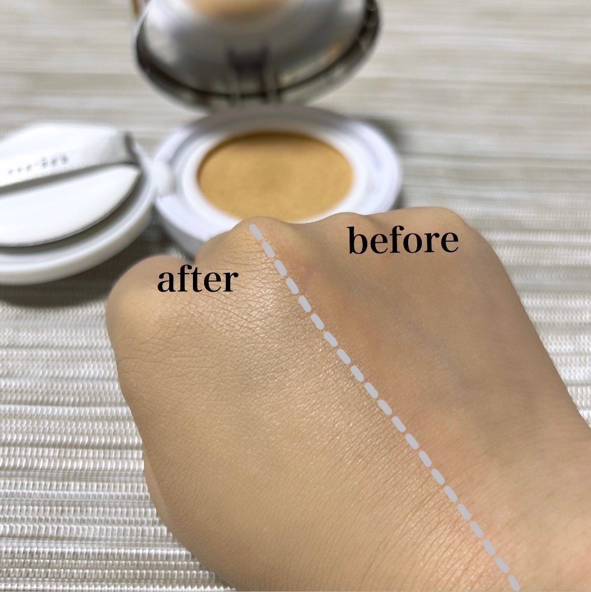 Glow High Cover Cushion/orin/クッションファンデーションを使ったクチコミ(3枚目)