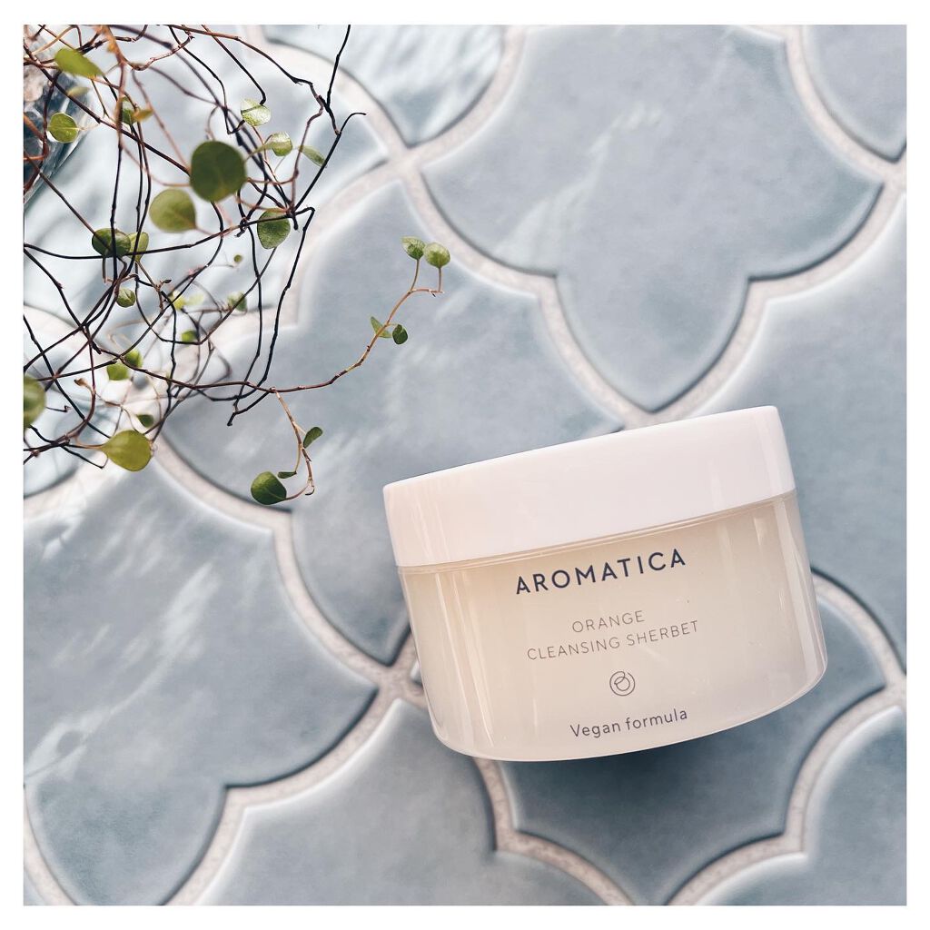 オレンジクレンジングシャーベット/AROMATICA/クレンジングバームを使ったクチコミ(1枚目)