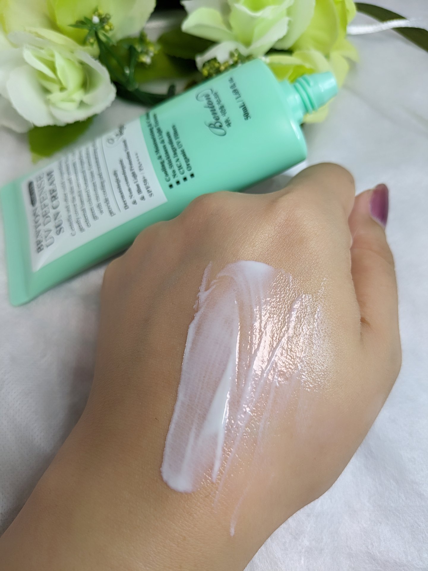 エアーフィットUVディフェンスサンクリーム/BENTON/日焼け止めクリームを使ったクチコミ（3枚目）