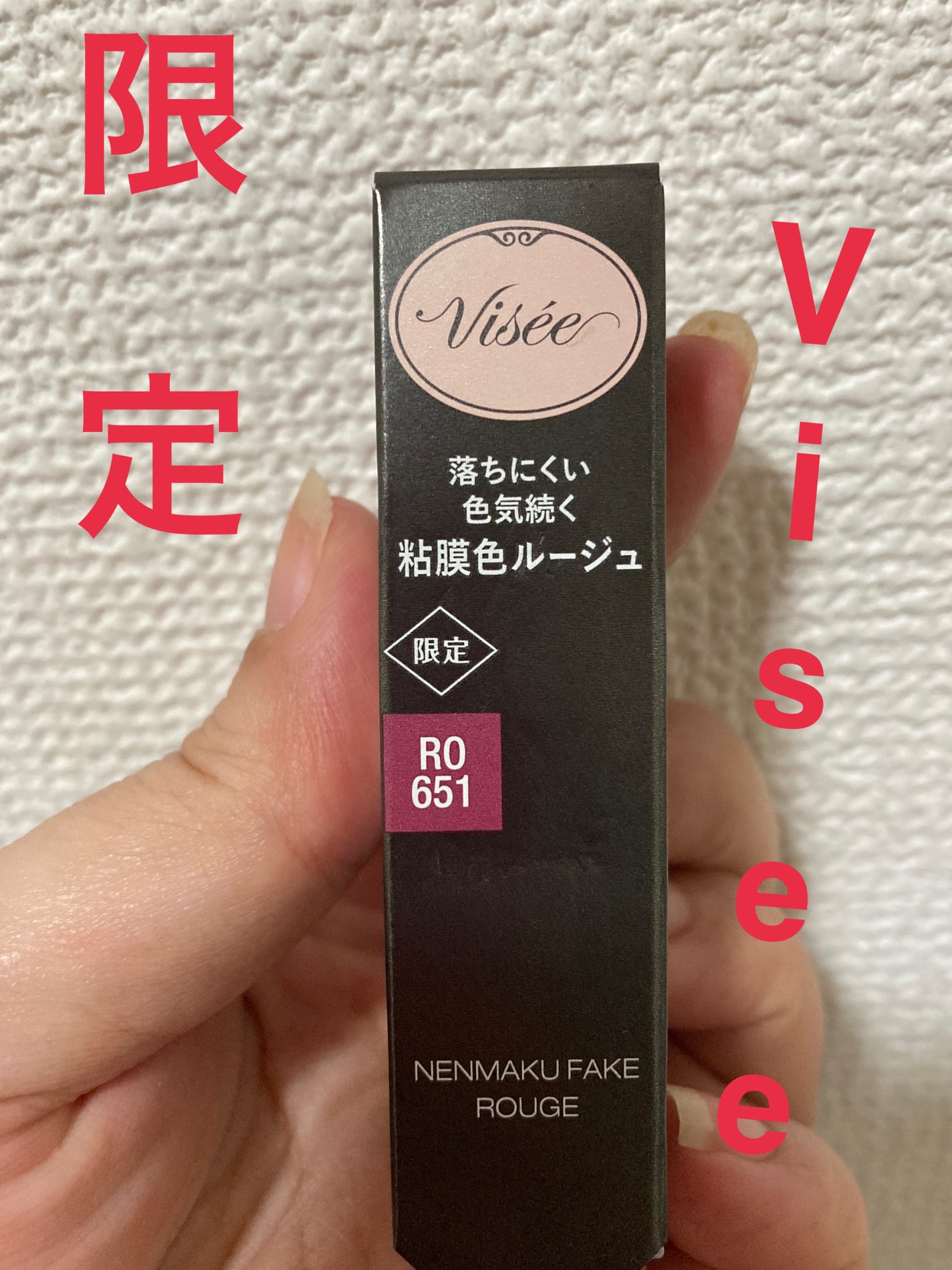 ネンマクフェイク ルージュ/Visée/口紅を使ったクチコミ(1枚目)