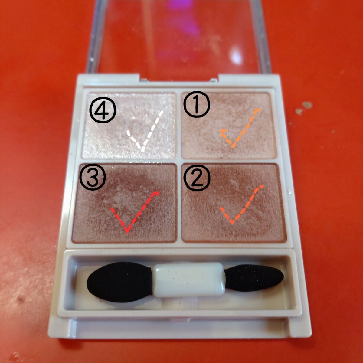 カラーミキシングコンシーラー/キャンメイク/パレットコンシーラーを使ったクチコミ(3枚目)