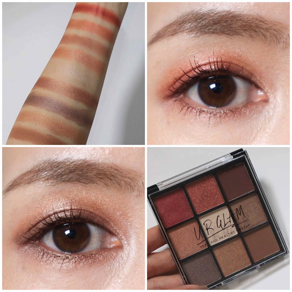 UR GLAM BLOOMING EYE COLOR PALETTE/U R GLAM/アイシャドウパレットを使ったクチコミ(2枚目)